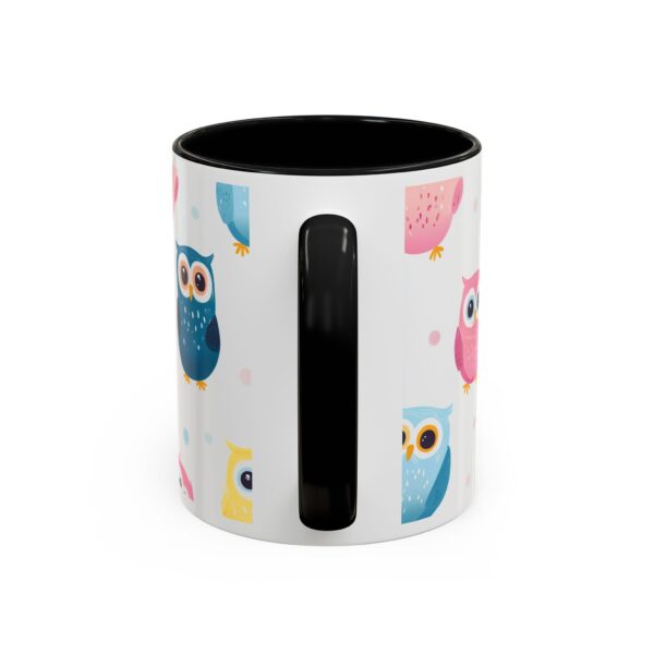 Happy Baby Owls Accent Coffee Mug (11, 15oz) - Image 4