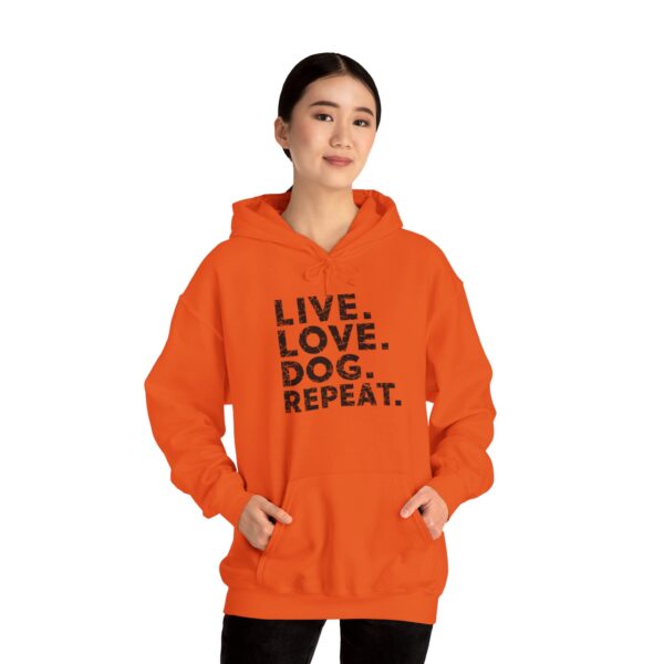 Live. Love. Dog. Repeat. Unisex Heavy Blend™ Hooded Sweatshirt - Image 6