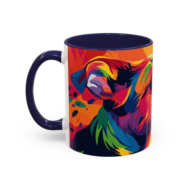 Rainbow Abstract Dog Accent Coffee Mug (11, 15oz) - Image 7