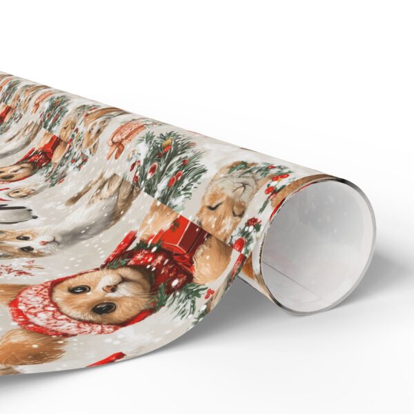 Snowy Winter Day Friends Christmas Wrapping Papers - Image 4