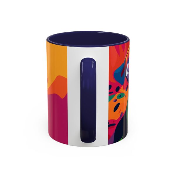 Rainbow Abstract Dog Accent Coffee Mug (11, 15oz) - Image 8