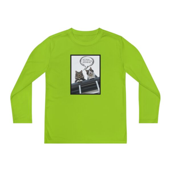 I Told You Humans Don't... Youth Long Sleeve Competitor Tee - Image 5