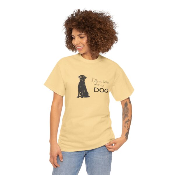 Life is Better with a Rottweiler - Unisex Heavy Cotton Tee - Image 9