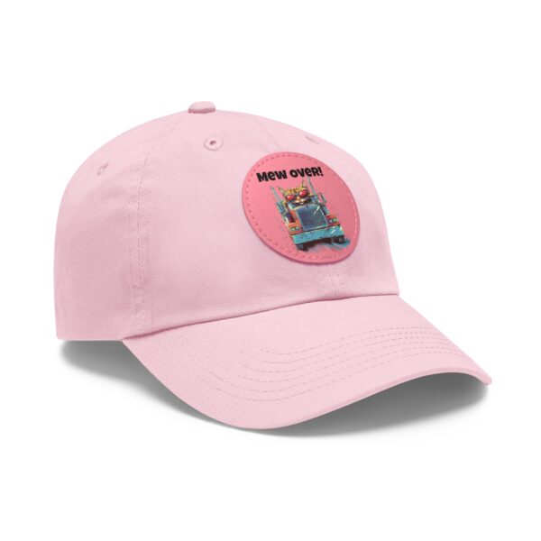 Mew Over! Cat Trucker Series Two Dad Hat with Leather Patch (Round) - Image 18