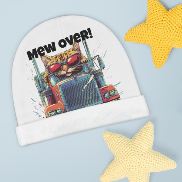 Mew Over! Cat Trucker Baby Beanie - Image 3