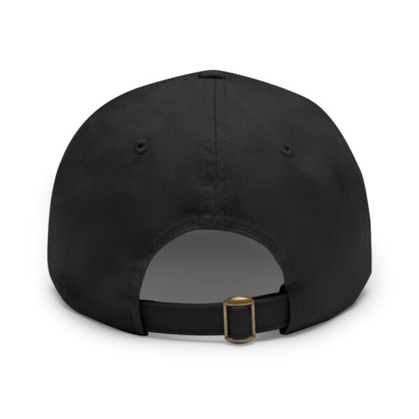 Hold My Drink I Gotta Pet This Dog Dad Hat with Leather Patch (Rectangle) - Image 3