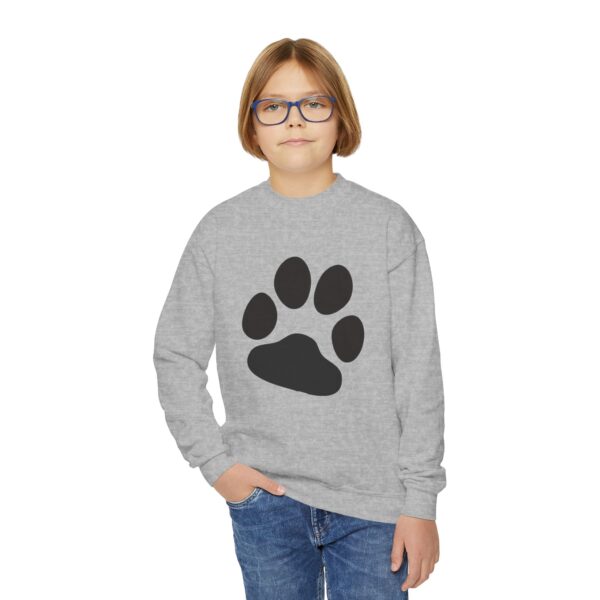 Dog Paw Youth Crewneck Sweatshirt