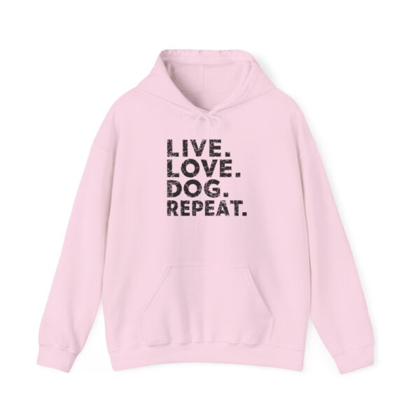 Live. Love. Dog. Repeat. Unisex Heavy Blend™ Hooded Sweatshirt - Image 7