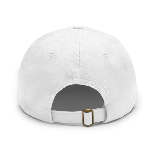 This Little Piggy Needs Coffee Dad Hat with Leather Patch (Round) - Image 3