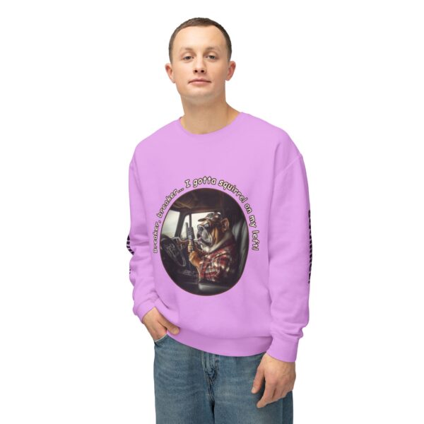 Bulldog Trucker Unisex Lightweight Crewneck Sweatshirt - Image 9