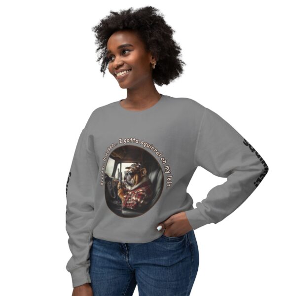 Bulldog Trucker Unisex Lightweight Crewneck Sweatshirt - Image 7