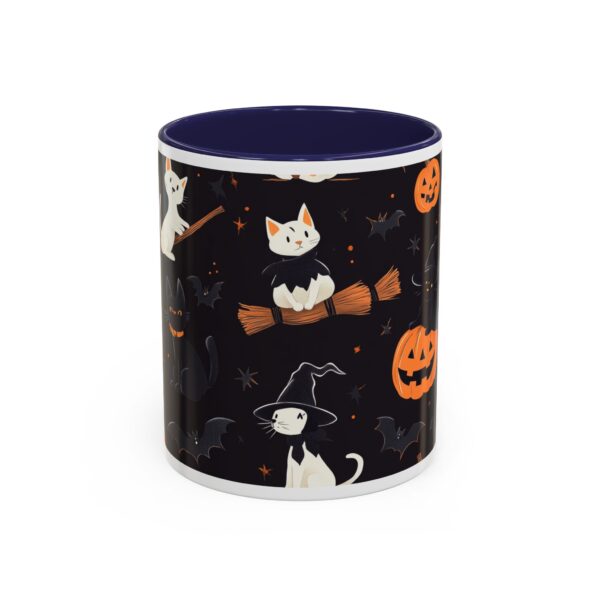 Flying Cats & Kitties Halloween Series One Accent Coffee Mug (11, 15oz) - Image 5