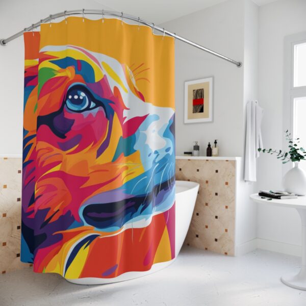 Colorful Dog Shower Curtains - Image 4