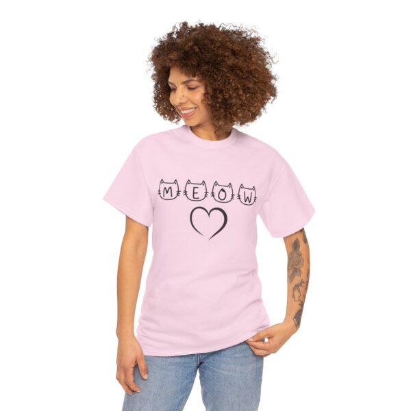 Meow Unisex Heavy Cotton Tee - Image 28