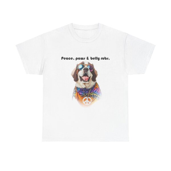 Peace, Paws & Belly Rubs Unisex Heavy Cotton Tee