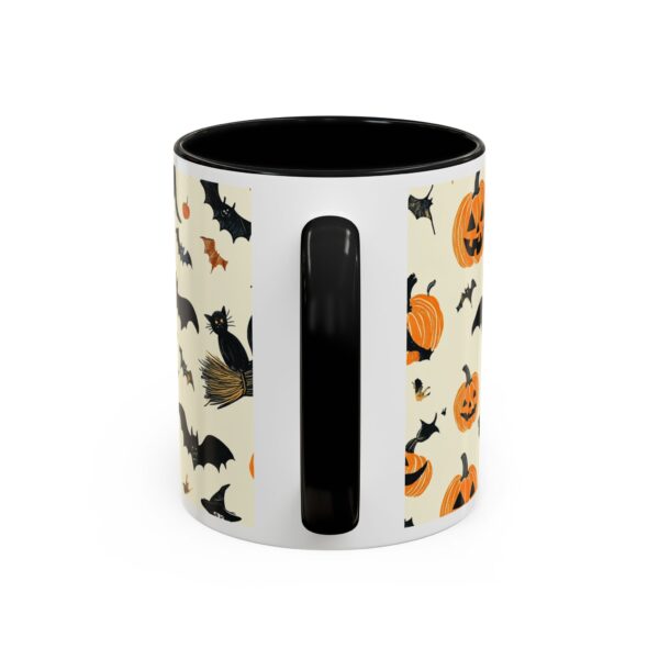 Flying Cats & Kitties Halloween Series Two Accent Coffee Mug (11, 15oz) - Image 4