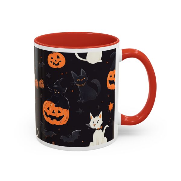 Flying Cats & Kitties Halloween Series One Accent Coffee Mug (11, 15oz) - Image 14