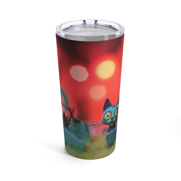 Zombie Kitties in the Graveyard Halloween Tumbler 20oz