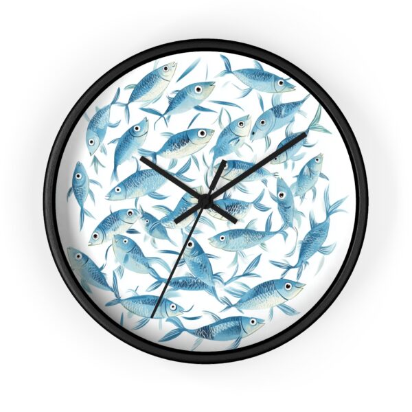 Happy School of Fish Wall Clock