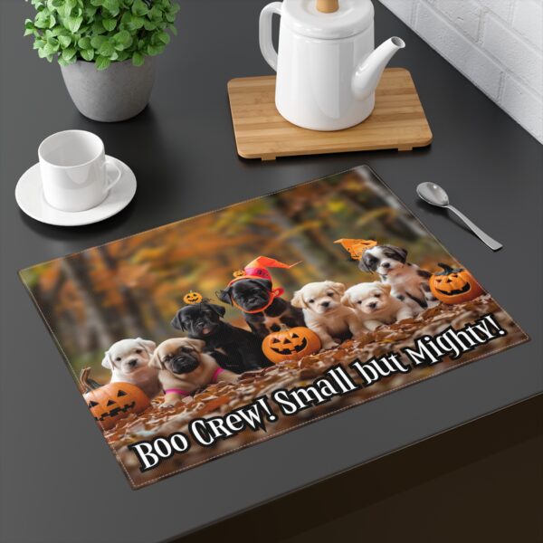 Boo Crew! Small But Mighty! (Puppies) Placemat, 1pc - Image 2