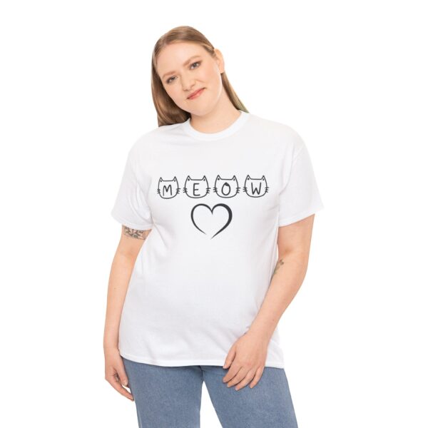 Meow Unisex Heavy Cotton Tee - Image 34