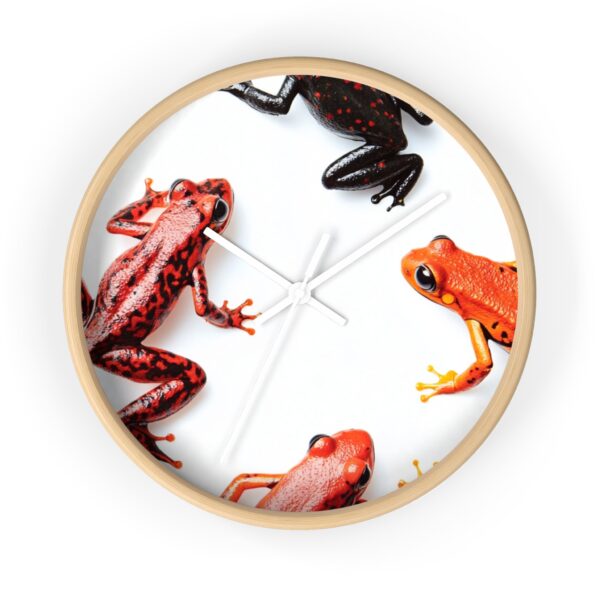 Amazonian Tree Frogs Wall Clock - Image 4