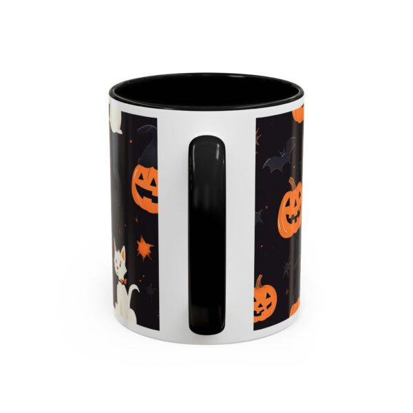 Flying Cats & Kitties Halloween Series One Accent Coffee Mug (11, 15oz) - Image 4