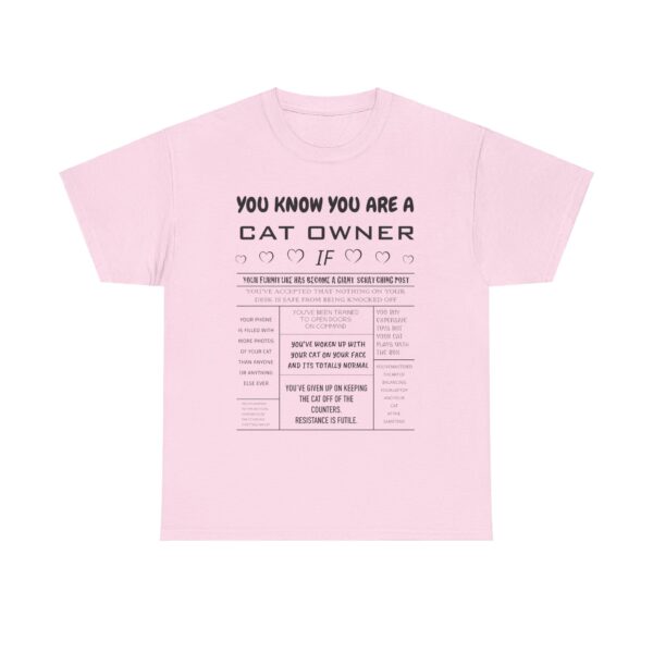 You Know You Are a Cat Owner If... Funny Cat Cotton Tee - Image 7