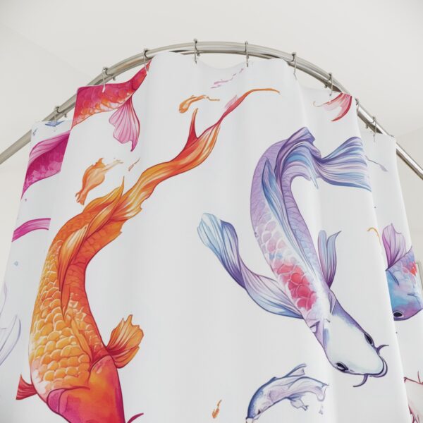 Dancing Koi Shower Curtain Series Two Shower Curtains - Image 2