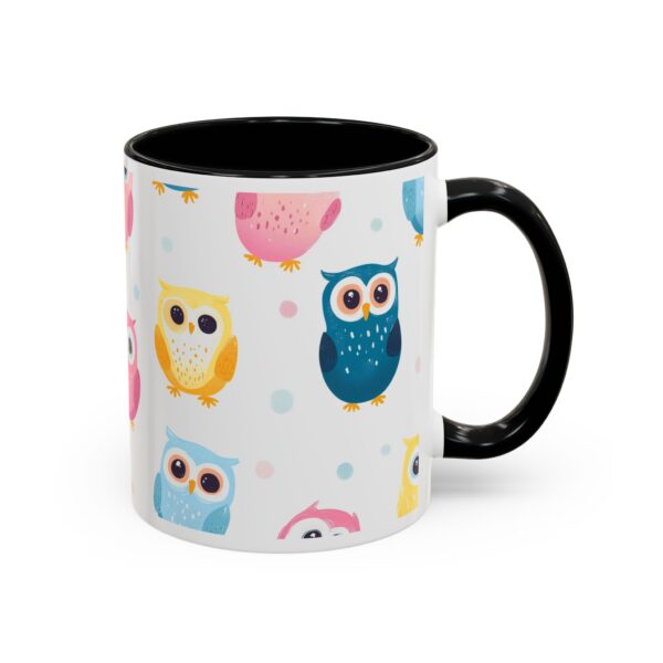 Happy Baby Owls Accent Coffee Mug (11, 15oz) - Image 2