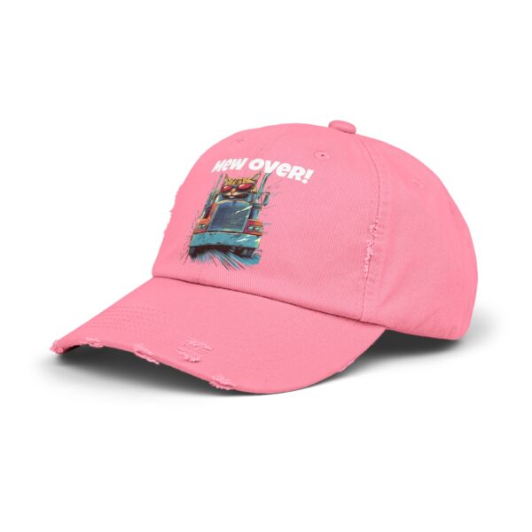 Mew Over! Cat Trucker Series One Unisex Distressed Cap - Image 12