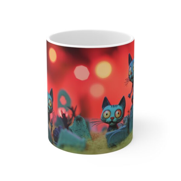 Zombie Kitties in the Graveyard Mug 11oz