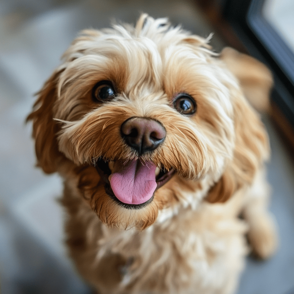 Happy Dog Smiling for a Blog Post on Funny Pet Jokes